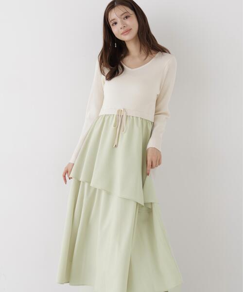 PROPORTION BODY DRESSING(プロポーションボディドレッシング)の「ティアードスカートドッキングワンピース / 1216240908(ワンピース・レディース・ブラック/ホワイト系その他・MEDIUM/P/S)」の22枚目の写真