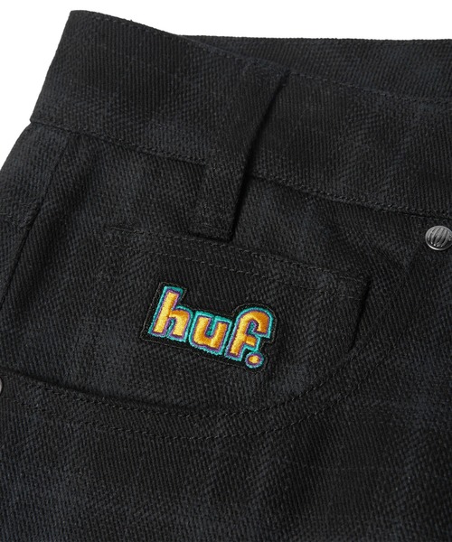 HUF(ハフ)の「CROMER PLAID PANT(デニムパンツ・メンズ・ブラック・30/28/36/34/32)」の6枚目の写真