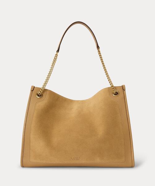LAUREN RALPH LAUREN（ローレン ラルフ ローレン）の「スエード & レザー ラージ Bradley トート バッグ（トートバッグ・レディース・ブラウン系5・ONE）」の3枚目の写真