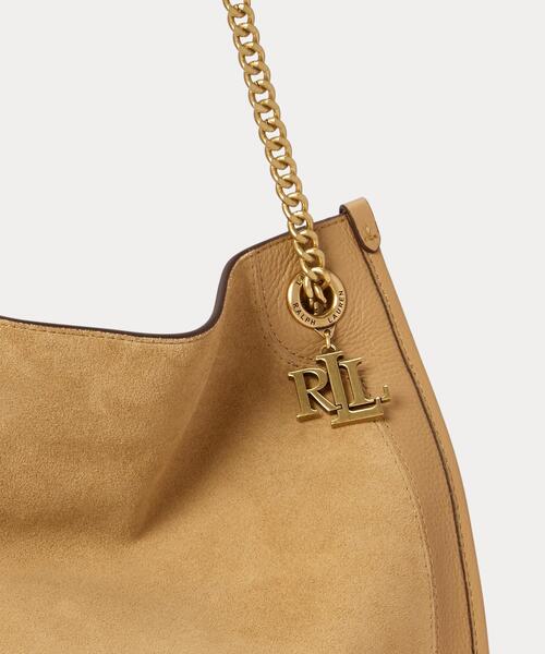 LAUREN RALPH LAUREN（ローレン ラルフ ローレン）の「スエード & レザー ラージ Bradley トート バッグ（トートバッグ・レディース・ブラウン系5・ONE）」の5枚目の写真