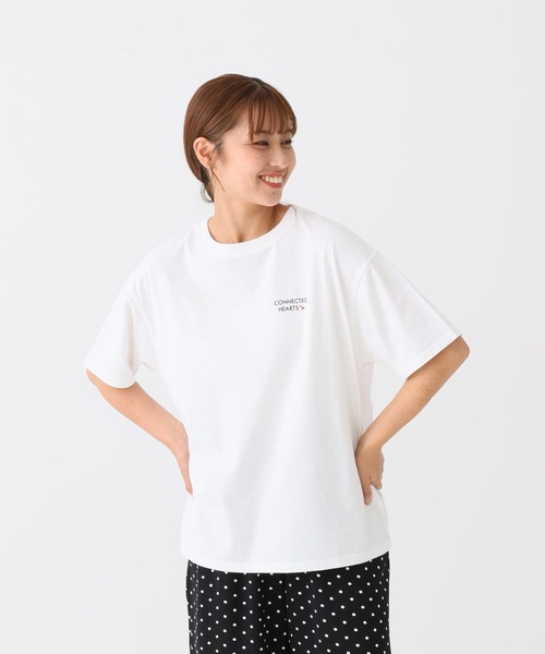 HEART MARKET(ハートマーケット)の「ぐるぐるハートT(ハートの日スペシャルデザイン)(Tシャツ/カットソー・レディース・ナチュラル/ホワイト/ブラック/チャコール・FREE)」の10枚目の写真
