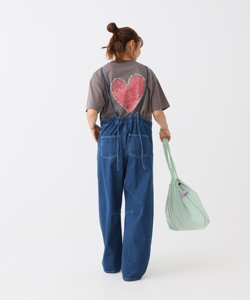 HEART MARKET(ハートマーケット)の「ぐるぐるハートT(ハートの日スペシャルデザイン)(Tシャツ/カットソー・レディース・ナチュラル/ホワイト/ブラック/チャコール・FREE)」の18枚目の写真
