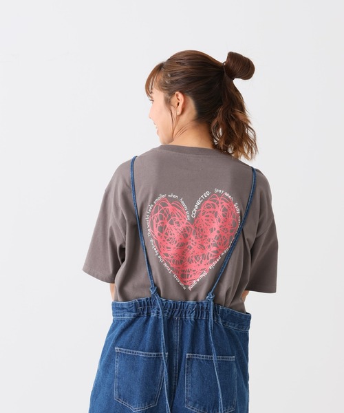 HEART MARKET(ハートマーケット)の「ぐるぐるハートT(ハートの日スペシャルデザイン)(Tシャツ/カットソー・レディース・ナチュラル/ホワイト/ブラック/チャコール・FREE)」の20枚目の写真