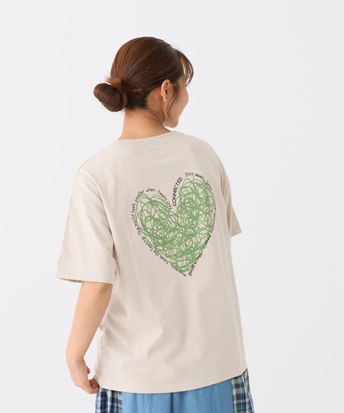 HEART MARKET(ハートマーケット)の「ぐるぐるハートT(ハートの日スペシャルデザイン)(Tシャツ/カットソー・レディース・ナチュラル/ホワイト/ブラック/チャコール・FREE)」の22枚目の写真