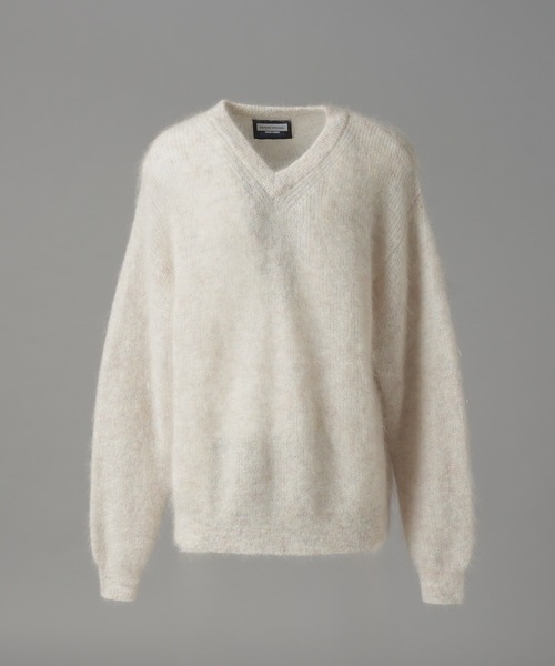 MAISON SPECIAL（メゾンスペシャル）の「《UNISEX》キッドモヘヤプライムオーバーVネックセーター/Kid Mohair Prime-Over V-neck Sweater【MAISON SPECIAL/メゾンスペシャル】（ニット/セーター・メンズ・ホワイト/キャメル/ラベンダー・2/1/0）」の21枚目の写真