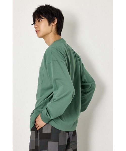 RODEO CROWNS WIDE BOWL(ロデオクラウンズワイドボウル)の「ショルダーロゴ長袖Tシャツ(Tシャツ/カットソー・メンズ・ダークグリーン/ホワイト/ブラック・MEDIUM/LARGE)」の8枚目の写真