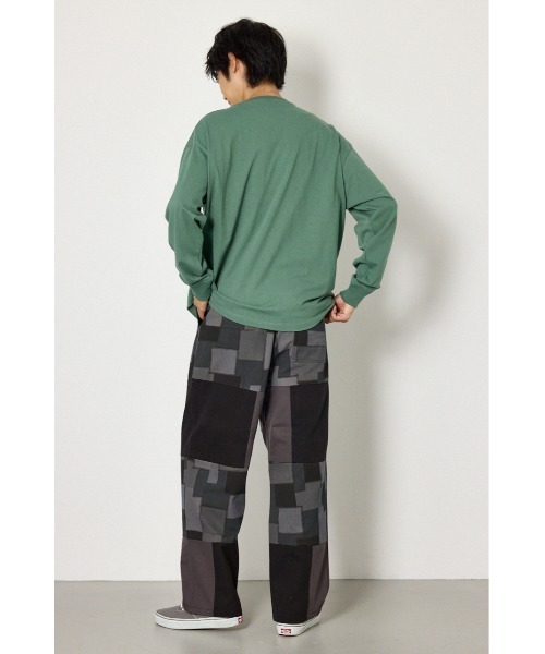 RODEO CROWNS WIDE BOWL(ロデオクラウンズワイドボウル)の「ショルダーロゴ長袖Tシャツ(Tシャツ/カットソー・メンズ・ダークグリーン/ホワイト/ブラック・MEDIUM/LARGE)」の11枚目の写真