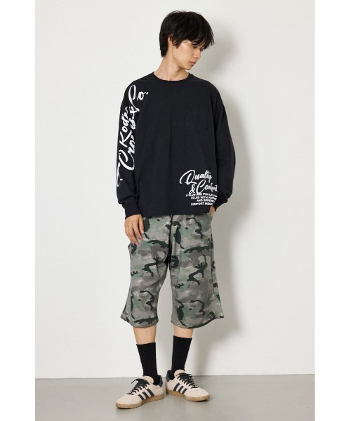 RODEO CROWNS WIDE BOWL(ロデオクラウンズワイドボウル)の「ショルダーロゴ長袖Tシャツ(Tシャツ/カットソー・メンズ・ダークグリーン/ホワイト/ブラック・MEDIUM/LARGE)」の15枚目の写真