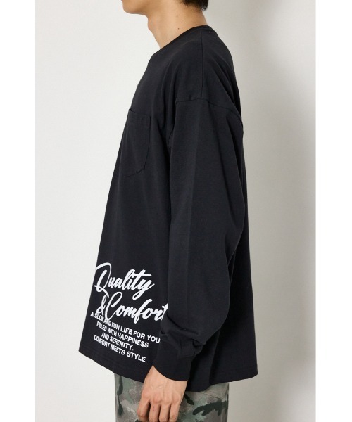 RODEO CROWNS WIDE BOWL(ロデオクラウンズワイドボウル)の「ショルダーロゴ長袖Tシャツ(Tシャツ/カットソー・メンズ・ダークグリーン/ホワイト/ブラック・MEDIUM/LARGE)」の18枚目の写真