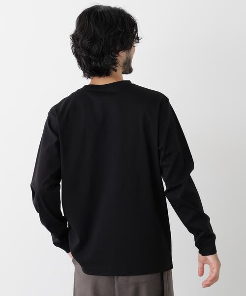 NANO universe(ナノユニバース)の「アンチスメルクルーネックTシャツ 長袖(Tシャツ/カットソー・メンズ・グレー/ライトベージュ/ブラック/ホワイト・L/XL/S/M)」の7枚目の写真