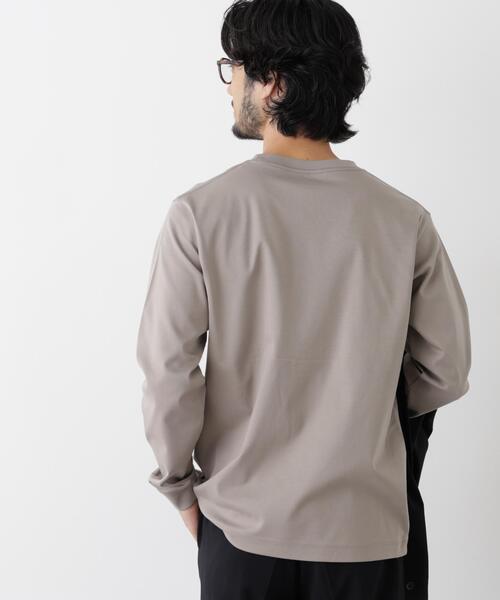 NANO universe(ナノユニバース)の「アンチスメルクルーネックTシャツ 長袖(Tシャツ/カットソー・メンズ・グレー/ライトベージュ/ブラック/ホワイト・L/XL/S/M)」の15枚目の写真