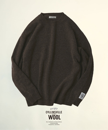 COLLINS VILLE WOOL / コリンズ ビル ウール クルーネック ニット