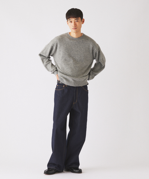 JOURNAL STANDARD relume(ジャーナルスタンダード レリューム)の「COLLINS VILLE WOOL / コリンズ ビル ウール クルーネック ニット(ニット/セーター・メンズ・ブラウン/ピンク系その他/ライトグレー/ブラックミックス・MEDIUM/SMALL/LARGE)」の5枚目の写真