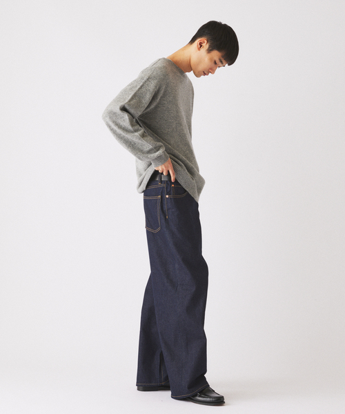 JOURNAL STANDARD relume(ジャーナルスタンダード レリューム)の「COLLINS VILLE WOOL / コリンズ ビル ウール クルーネック ニット(ニット/セーター・メンズ・ブラウン/ピンク系その他/ライトグレー/ブラックミックス・MEDIUM/SMALL/LARGE)」の6枚目の写真