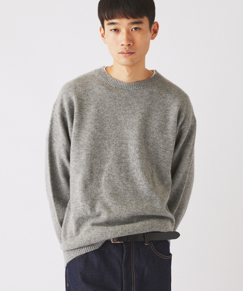 JOURNAL STANDARD relume(ジャーナルスタンダード レリューム)の「COLLINS VILLE WOOL / コリンズ ビル ウール クルーネック ニット(ニット/セーター・メンズ・ブラウン/ピンク系その他/ライトグレー/ブラックミックス・MEDIUM/SMALL/LARGE)」の7枚目の写真