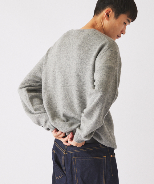 JOURNAL STANDARD relume(ジャーナルスタンダード レリューム)の「COLLINS VILLE WOOL / コリンズ ビル ウール クルーネック ニット(ニット/セーター・メンズ・ブラウン/ピンク系その他/ライトグレー/ブラックミックス・MEDIUM/SMALL/LARGE)」の8枚目の写真