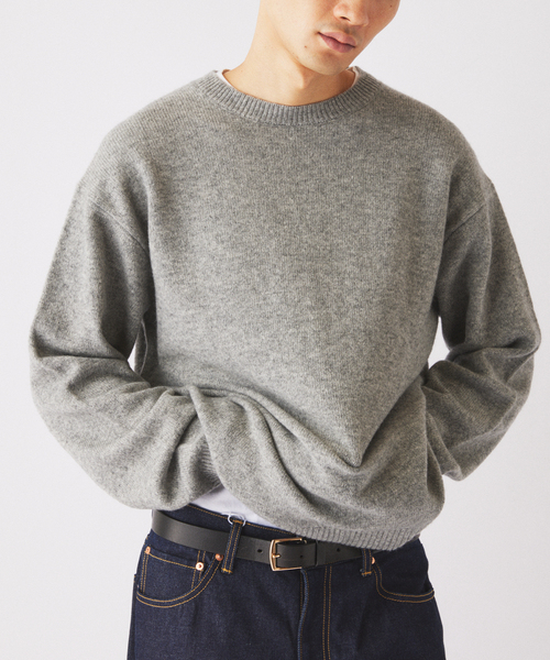 JOURNAL STANDARD relume(ジャーナルスタンダード レリューム)の「COLLINS VILLE WOOL / コリンズ ビル ウール クルーネック ニット(ニット/セーター・メンズ・ブラウン/ピンク系その他/ライトグレー/ブラックミックス・MEDIUM/SMALL/LARGE)」の9枚目の写真