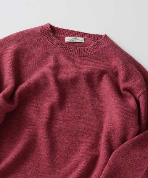 JOURNAL STANDARD relume(ジャーナルスタンダード レリューム)の「COLLINS VILLE WOOL / コリンズ ビル ウール クルーネック ニット(ニット/セーター・メンズ・ブラウン/ピンク系その他/ライトグレー/ブラックミックス・MEDIUM/SMALL/LARGE)」の17枚目の写真