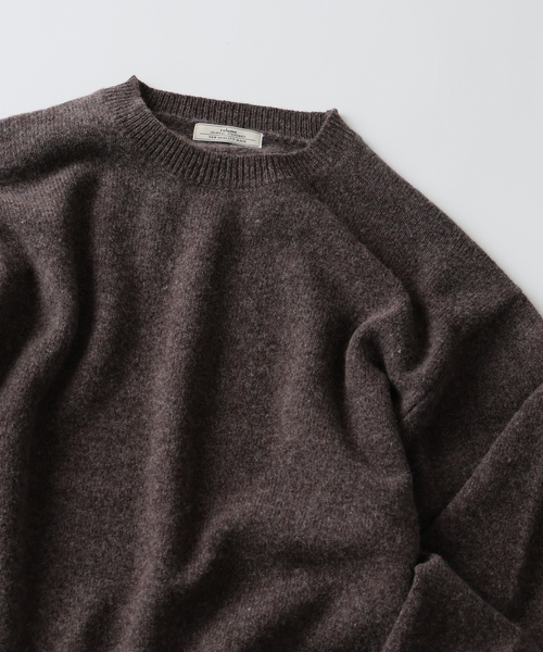JOURNAL STANDARD relume(ジャーナルスタンダード レリューム)の「COLLINS VILLE WOOL / コリンズ ビル ウール クルーネック ニット(ニット/セーター・メンズ・ブラウン/ピンク系その他/ライトグレー/ブラックミックス・MEDIUM/SMALL/LARGE)」の18枚目の写真