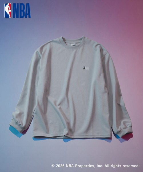 LAKOLE（ラコレ）の「[NBA]ロゴ長袖T / 1057563（Tシャツ/カットソー・メンズ・ブラック/ホワイト/グレー・MEDIUM/LARGE）」の3枚目の写真