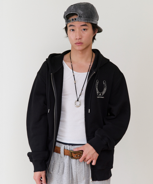 THEVINYLHOUSE（ザバイニルハウス）の「LUCKY HOUSE HOODIE ZIP-UP BLACK（パーカー・メンズ・その他・SMALL/MEDIUM/LARGE）」の5枚目の写真
