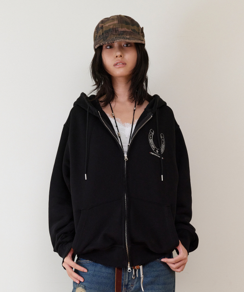 THEVINYLHOUSE（ザバイニルハウス）の「LUCKY HOUSE HOODIE ZIP-UP BLACK（パーカー・メンズ・その他・SMALL/MEDIUM/LARGE）」の7枚目の写真
