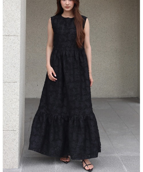 BIRTHDAY BASH(バースデイバッシュ)の「LACE BACK OPEN DRESS(レースバックオープンドレス)(ワンピース・レディース・ホワイト/ブラック・FREE)」の4枚目の写真