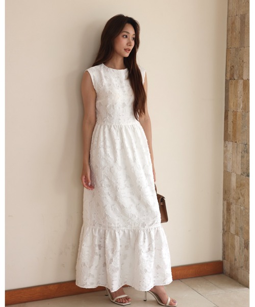 BIRTHDAY BASH(バースデイバッシュ)の「LACE BACK OPEN DRESS(レースバックオープンドレス)(ワンピース・レディース・ホワイト/ブラック・FREE)」の20枚目の写真