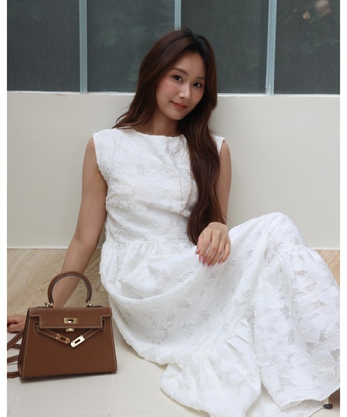 BIRTHDAY BASH(バースデイバッシュ)の「LACE BACK OPEN DRESS(レースバックオープンドレス)(ワンピース・レディース・ホワイト/ブラック・FREE)」の21枚目の写真
