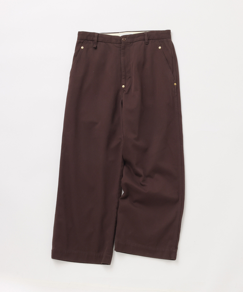 UNFOLLOW(アンフォロー)の「【FOLL / フォル】soft brushed bio wardrobe chino(チノパンツ・メンズ・ブラウン/ネイビー・1/3/2)」の1枚目の写真