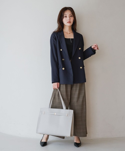 Andemiu（アンデミュウ）の「PCケース付きベルトトートBAG/1076428（トートバッグ・レディース・ライトベージュ/ブラック・FREE）」の3枚目の写真
