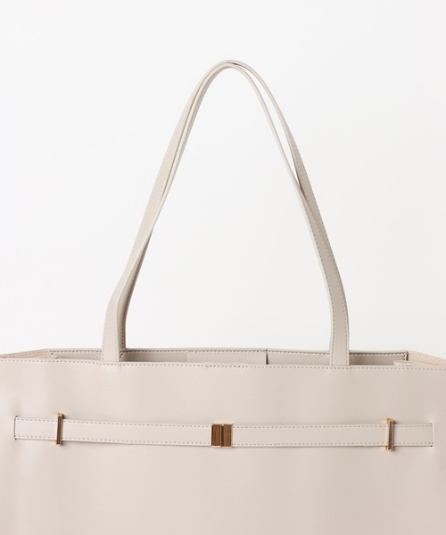 Andemiu（アンデミュウ）の「PCケース付きベルトトートBAG/1076428（トートバッグ・レディース・ライトベージュ/ブラック・FREE）」の19枚目の写真