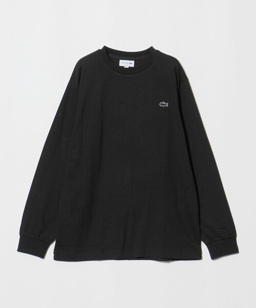 LACOSTE（ラコステ）の「＜LACOSTE＞ワンポイント ロゴ ロングスリーブ Tシャツ（Tシャツ/カットソー・メンズ・ブラック/ネイビー/ホワイト・XL/S/L/M）」の2枚目の写真