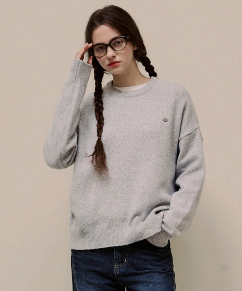 LUSIDA(ルシダ)の「superfine メリノウール ニット_5 Colors(ニット/セーター・レディース・グレー/レッド/アイボリー/ミント/チョコ・FREE)」の9枚目の写真