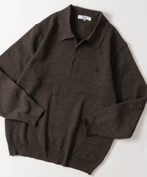U.S. POLO ASSN.（ユーエスポロアッスン）の「【18】〔U.S.POLO ASSN/ユーエスポロアッスン〕12G スウェットライク ポロニット ユニセックス/メンズ/レディース（ポロシャツ）」