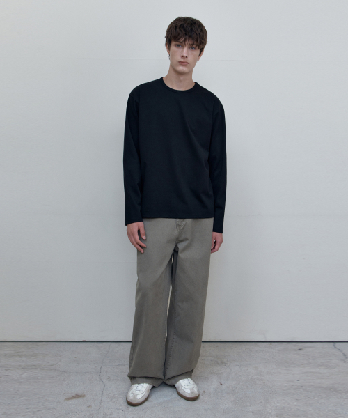 WEDNESDAY OASIS(ウェンズデーオアシス)の「ウォッシュド斜めポケットパンツ_KHAKI GRAY(WCB6PT03)(その他パンツ・メンズ・カーキ・MEDIUM/LARGE)」の4枚目の写真