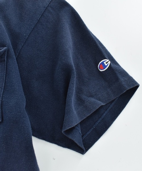 Champion(チャンピオン)の「【USED】90's Champion ポケット付き Tシャツ USA製(Tシャツ/カットソー・メンズ・ネイビー・LARGE)」の3枚目の写真