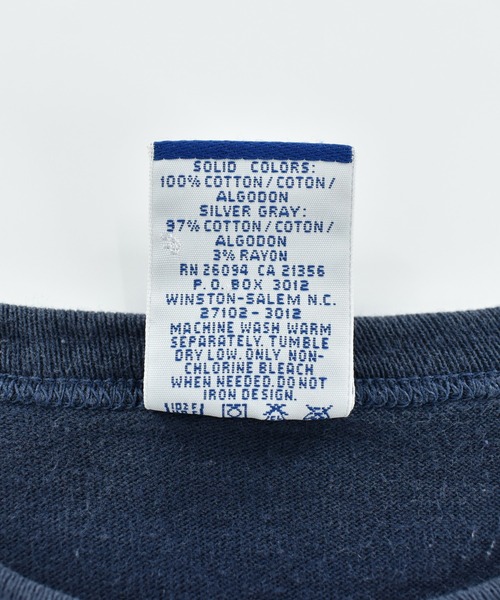 Champion(チャンピオン)の「【USED】90's Champion ポケット付き Tシャツ USA製(Tシャツ/カットソー・メンズ・ネイビー・LARGE)」の5枚目の写真