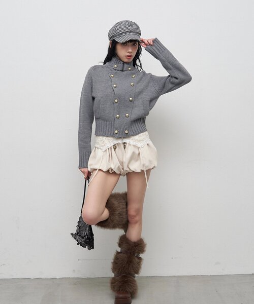 WHO'S WHO gallery(フーズフーギャラリー)の「ティックノーブルバルーンショーツ(その他パンツ・レディース・ブラック/ブラウン/チャコールグレー/アイボリー/グレー/ブラック系その他・FREE)」の15枚目の写真