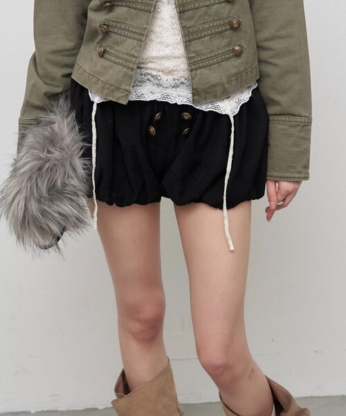 WHO'S WHO gallery(フーズフーギャラリー)の「ティックノーブルバルーンショーツ(その他パンツ・レディース・ブラック/ブラウン/チャコールグレー/アイボリー/グレー/ブラック系その他・FREE)」の20枚目の写真
