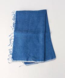 美品 EPICE エピス リネンストール チェック ブルー イエロー オレンジ 美品 EPICE エピス リネンストール チェック ブルー イエロー