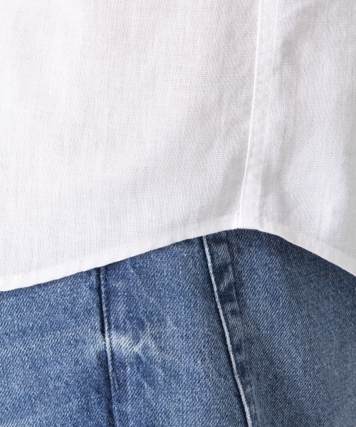 RAGEBLUE(レイジブルー)の「【フレンチリネン使用】クールマックスリネンシャツ半袖/712092(シャツ/ブラウス・メンズ・ホワイト/ネイビー/ライトブルー/オリーブ/ブラック・MEDIUM/LARGE/SMALL)」の10枚目の写真