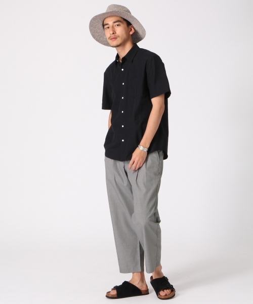 RAGEBLUE(レイジブルー)の「【フレンチリネン使用】クールマックスリネンシャツ半袖/712092(シャツ/ブラウス・メンズ・ホワイト/ネイビー/ライトブルー/オリーブ/ブラック・MEDIUM/LARGE/SMALL)」の15枚目の写真