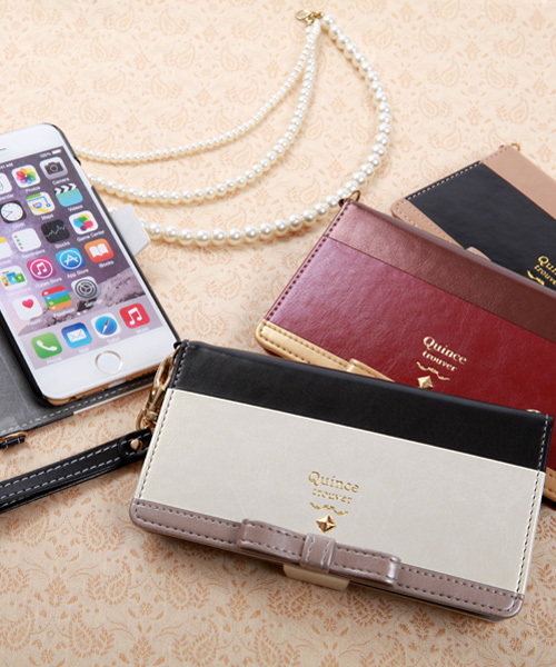 trouver（トルヴェ）の「iPhone6 iPhone6s 専用 trouver Quince ( トルヴェ クインス ) 手帳 ケース ミラー 付き（スマホケース/カバー・レディース・ホワイト×ネイビー/ブラックミックス/ブラック×グレー/トリコロール/ホワイト×ピンク/ワイン・FREE）」の17枚目の写真