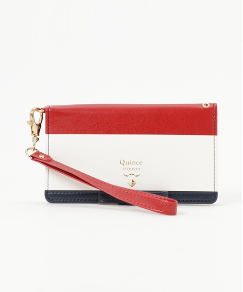 trouver（トルヴェ）の「iPhone6 iPhone6s 専用 trouver Quince ( トルヴェ クインス ) 手帳 ケース ミラー 付き（スマホケース/カバー・レディース・ホワイト×ネイビー/ブラックミックス/ブラック×グレー/トリコロール/ホワイト×ピンク/ワイン・FREE）」の6枚目の写真