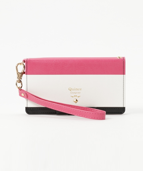 trouver（トルヴェ）の「iPhone6 iPhone6s 専用 trouver Quince ( トルヴェ クインス ) 手帳 ケース ミラー 付き（スマホケース/カバー・レディース・ホワイト×ネイビー/ブラックミックス/ブラック×グレー/トリコロール/ホワイト×ピンク/ワイン・FREE）」の3枚目の写真