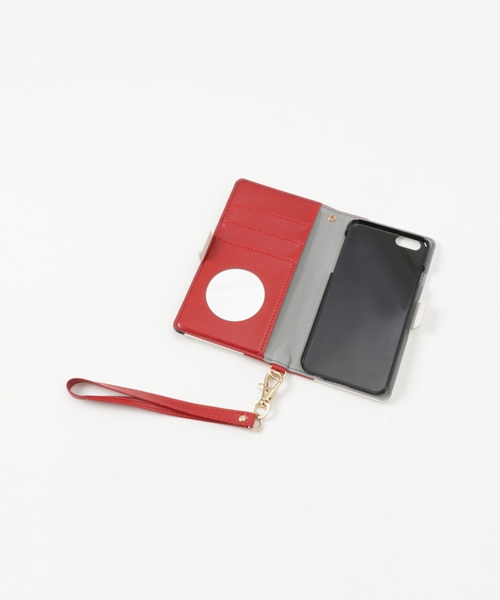 trouver（トルヴェ）の「iPhone6 iPhone6s 専用 trouver Quince ( トルヴェ クインス ) 手帳 ケース ミラー 付き（スマホケース/カバー・レディース・ホワイト×ネイビー/ブラックミックス/ブラック×グレー/トリコロール/ホワイト×ピンク/ワイン・FREE）」の13枚目の写真