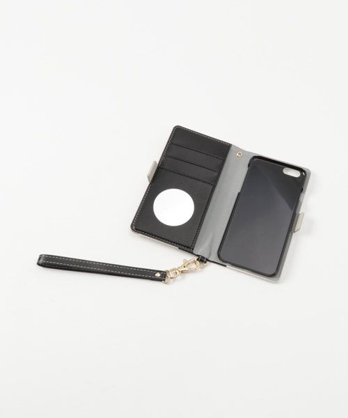 trouver（トルヴェ）の「iPhone6 iPhone6s 専用 trouver Quince ( トルヴェ クインス ) 手帳 ケース ミラー 付き（スマホケース/カバー・レディース・ホワイト×ネイビー/ブラックミックス/ブラック×グレー/トリコロール/ホワイト×ピンク/ワイン・FREE）」の7枚目の写真