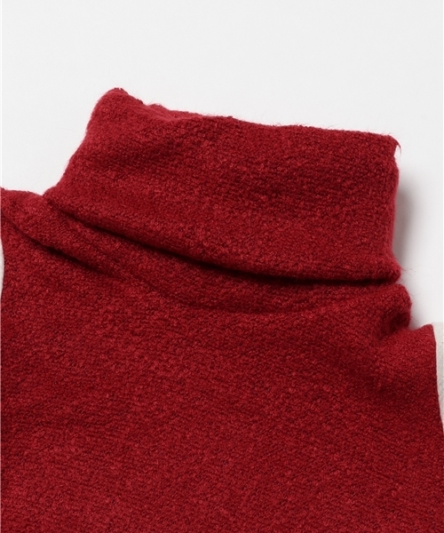 ikka（イッカ）の「【キッズ】ニットソードッキングワンピース （100～130cm）（ワンピース・キッズ・レッド/ブラウン・100cm/130cm/110cm/120cm）」の4枚目の写真