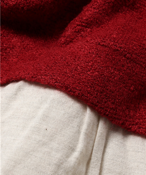 ikka（イッカ）の「【キッズ】ニットソードッキングワンピース （100～130cm）（ワンピース・キッズ・レッド/ブラウン・100cm/130cm/110cm/120cm）」の7枚目の写真